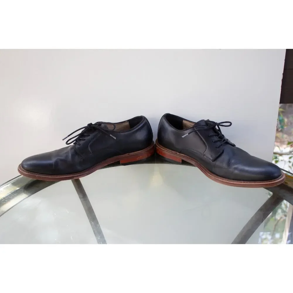 BANANA REPUBLIC‎ Ortholite Italian Leather Black Dress Oxfords Shoes Mens Sz 10